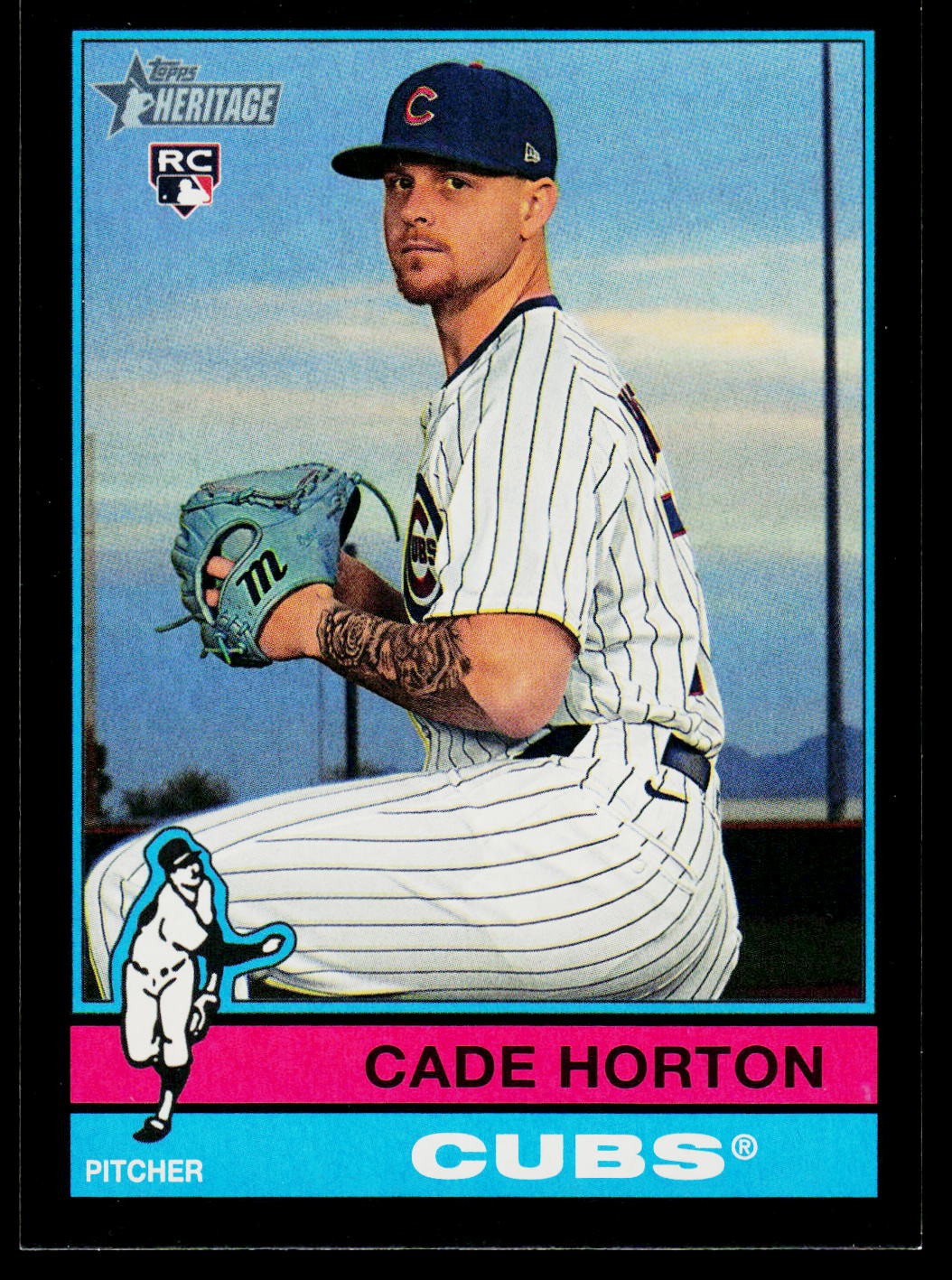2025 Topps Heritage #626 Cade Horton Black Border