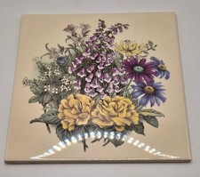 Vintage Retro Floral Ceramic