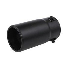 Car Universal Exhaust Tips Stainless Steel Fit 1.75 to 2.5 Inch Black/Straght