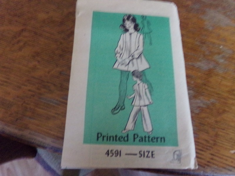 Marion Martin girl's dress, pattern #4591 size 6, complete
