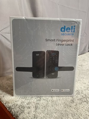 deli Security Keyless-Entry Smart Fingerprint Lever Lock - Keypad, App Control