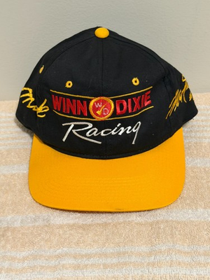 #ad Mark Martin 60 Winn Dixie Hat Nascar Racing Black amp; Yellow EUC $19.99