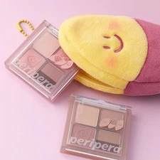 PERIPERA Ink Pocket Shadow Palette 6g  Pink-Guma with Sweet Potato Pouch