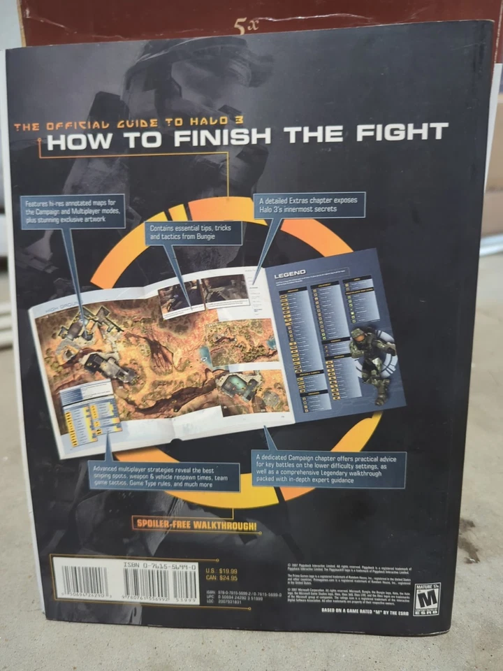 Microsoft X360 Bungie Halo 3 Official Strategy Guide Book + *Vintage RvB Poster* - Image 3 of 4