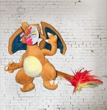 Vintage 1999 Pokemon Charizard Plush Play by Play 8 W Tags