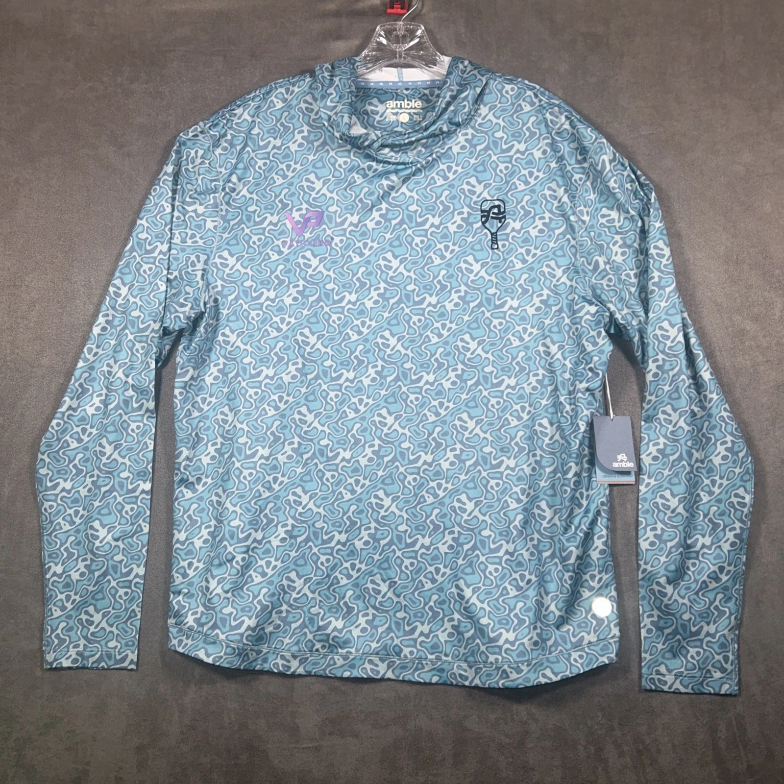 Amble Performance Shirt Vactic Pro Offshore Hoodie Camo Long Sleeve Mens L
