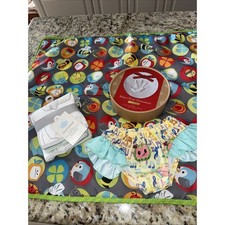 EvenfloExersaucer Mat TummyTime Baby Print Ornament Wash Cloth Diaper Cover4563