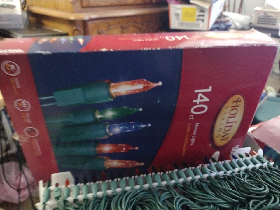 140 Motion Chaser Light String Multi or Clear 8 Function Christmas Holiday 2FOR1 - Image 3 of 4