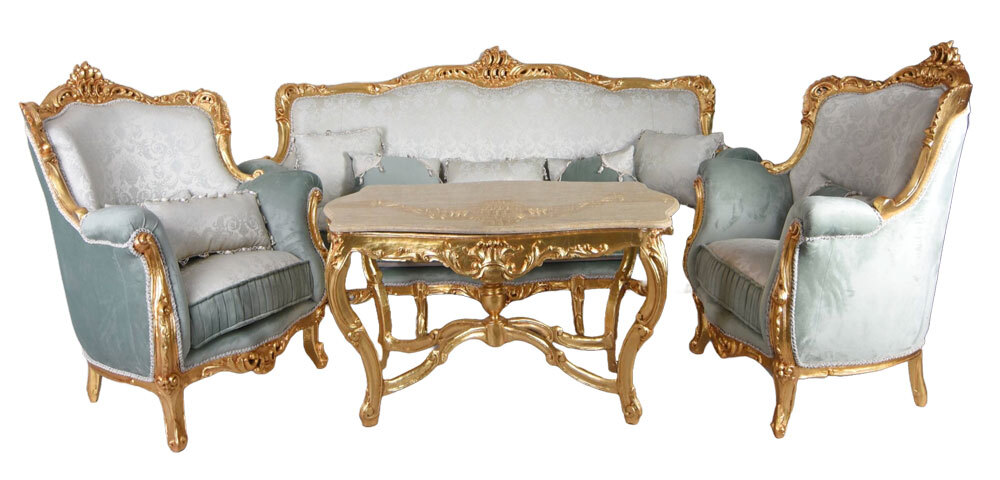 Divano Stile Poltrona Barocco Usata XL Arredamento Antico Divano