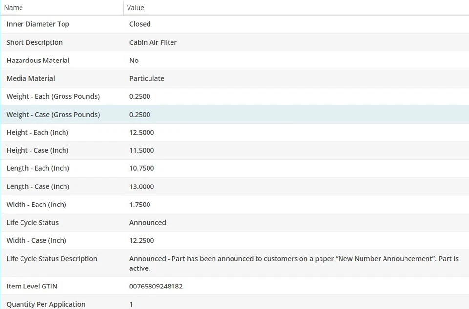 Filtro de ar de cabine WIX para VOLVO S80 1999-2003 L6-2.8L - Imagem 4 de 4