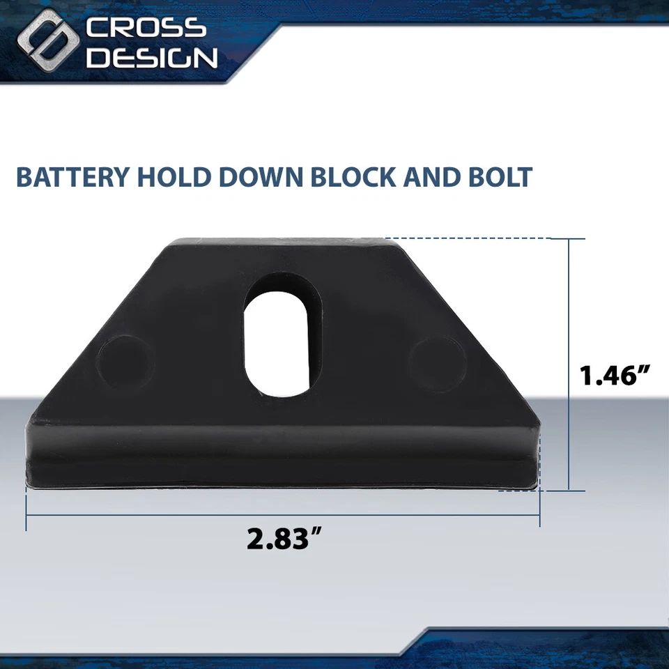 Bloque de retención de batería y perno apto para Chevy Silverado Suburban Colorado S-10 Foto 3 de 4