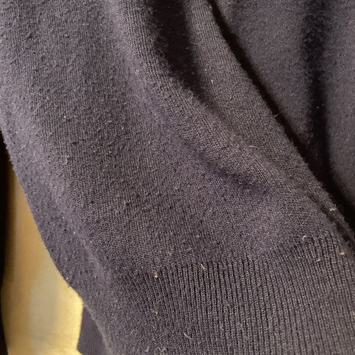 Vintage NY GIANTS Super Bowl XXI V Neck Sweater Men's XL Navy Blue 80s Logo - Picture 15 of 16