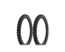 ALTALINE Bicycle Black 20" x 2.00" All Black Tough Knobby Tread (2) Bike Tires