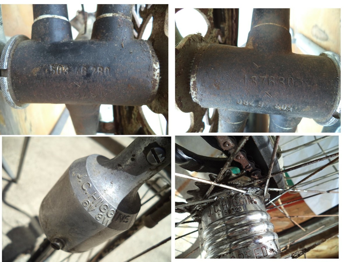 VINTAGE JC HIGGINS Bicycle HNL 3 Speed w/Bicycle Generator w VINTAGE JC HIGGINS Bicycle HNL 3 Speed w/Bicycle Generator w