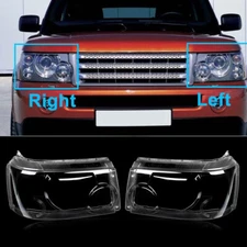 Headlight Lens Clear Cover For Land Rover Range Rover Sport 2006 2007 2008 2009