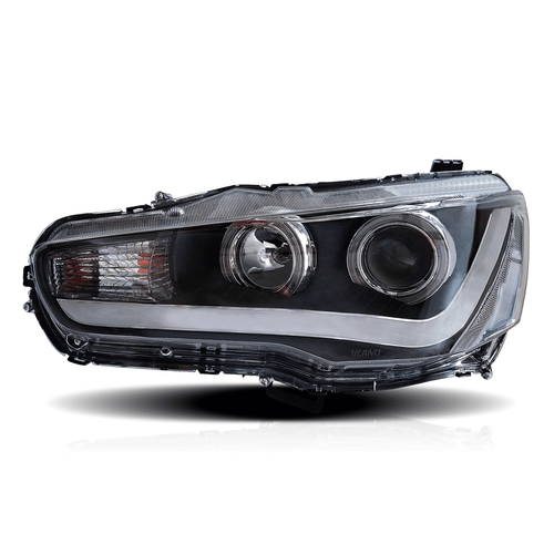 Faros LED para 10-17 Mitsubishi Lancer EVO X BMW's mismo modelo Angel Eye DRL - Imagen 3 de 15