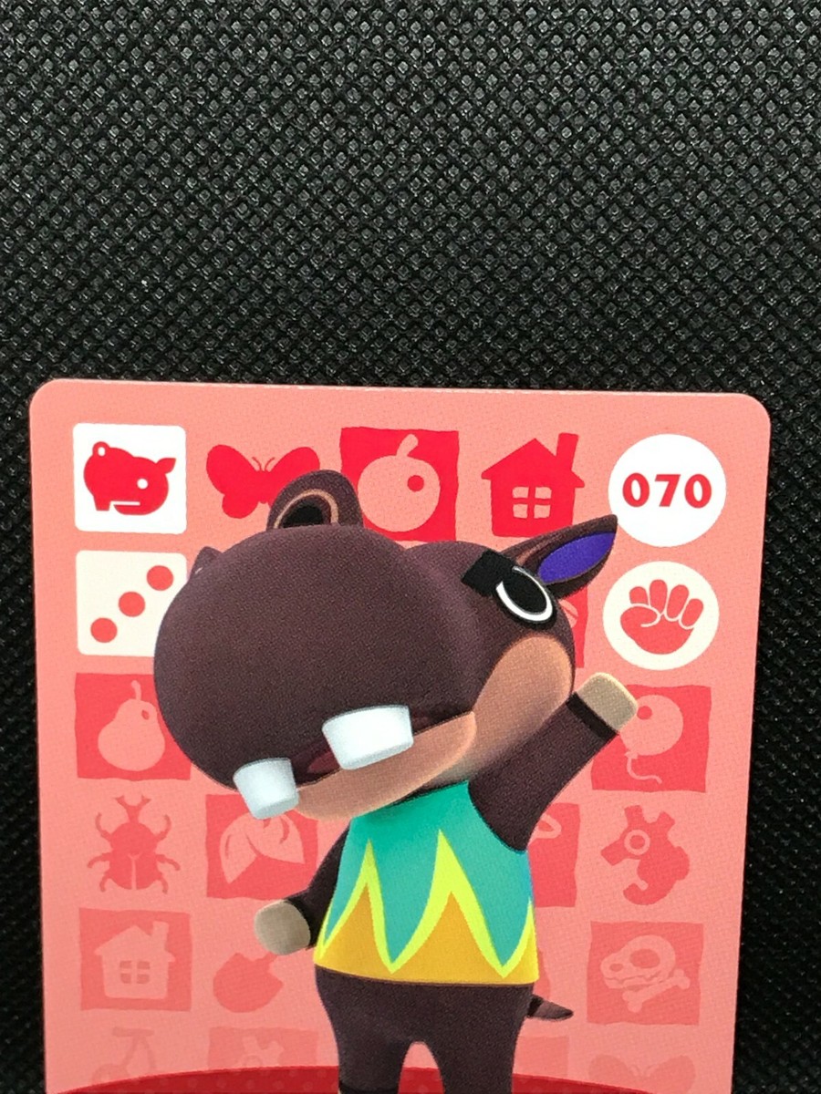 Biff Gaburiel Amiibo Animal Crossing Card No.070 Japanese Nintendo