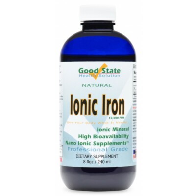 Good State Liquid Ionic Minerals - Iron - (48 days at 10mg. plus 2 mg fulvic aci