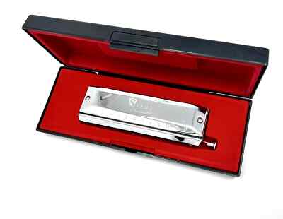 STAGG Model BJH-C48 12 Hole Slide Chromatic Harmonica in C major _ PreOwned