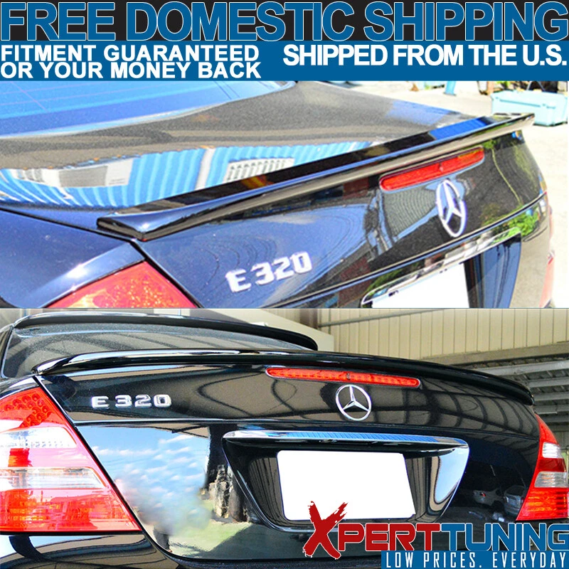 Fit For 03-09 Mercedes-Benz E-Class W211 4Dr L Style Unpainted ABS Trunk Spoiler Foto 2 de 4