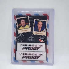 Sean Rash Thomas Larsen Pin Pals 2024 Leaf Bowling PBA 1/1 Clear Black Proof