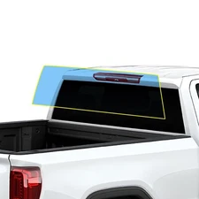 Pre Cut Rear Windshield Protection Clear Bra Film Fits GMC Sierra 1500 2019+