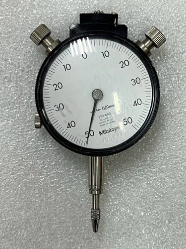 Mitutoyo 524-603 Dial Indicator 0.01mm Div/1mm Range Used w/o Signal Cable