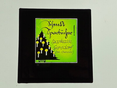Cinema advertising/Bad Schandau, Sparkasse Gersdorf, gives savings books, L18...