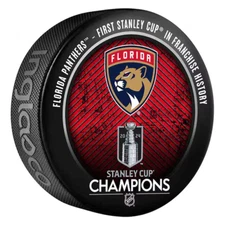 Florida Panthers 2024 Stanley Cup Champions Puck Official NHL Licensed NEW!