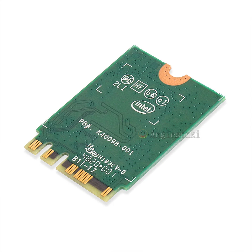 Intel WiFi 6 AX200NGW AC NGFF MU-MIMO BT5.0 Wireless-Karte 3000 Mbps 2X Antenne - Bild 3 von 4