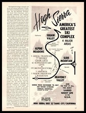 1963 Saska Sk Equipment Los Angeles CA Geze Strolz Kneissl Skis Vintage Print Ad