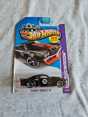 2013 Hot Wheels '70 CHEVY CHEVELLE SS Black 250/250 LITTLE BEND