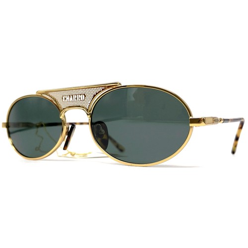 NOS vintage CHARRO 4366B By POLAROID sunglasses - 80's Italy - Large - Gold - Picture 2 of 13