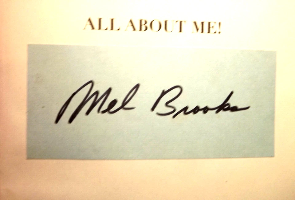 All about Me! by Mel Brooks (2021) HC.DJ.1st. W/ Mel Brooks Signed Card Inserted - Image 4 of 4