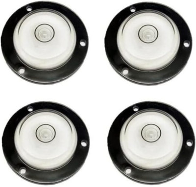4Pcs Spirit Bubble Levels Little Circular Level Measuring Tools Multi-Directiona