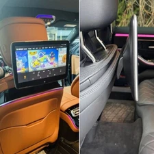 Car Back Seat TV Screens For Mercedes Benz W223 S580 Android Headrest Monitor