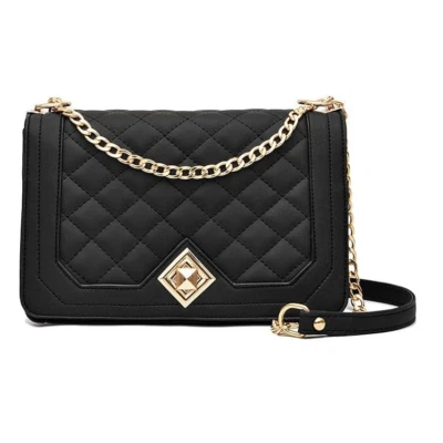 Crossbody Shoulder Purse for Women | PU Leather Quilted Handbags with Gold Chain - Image 1 of 4