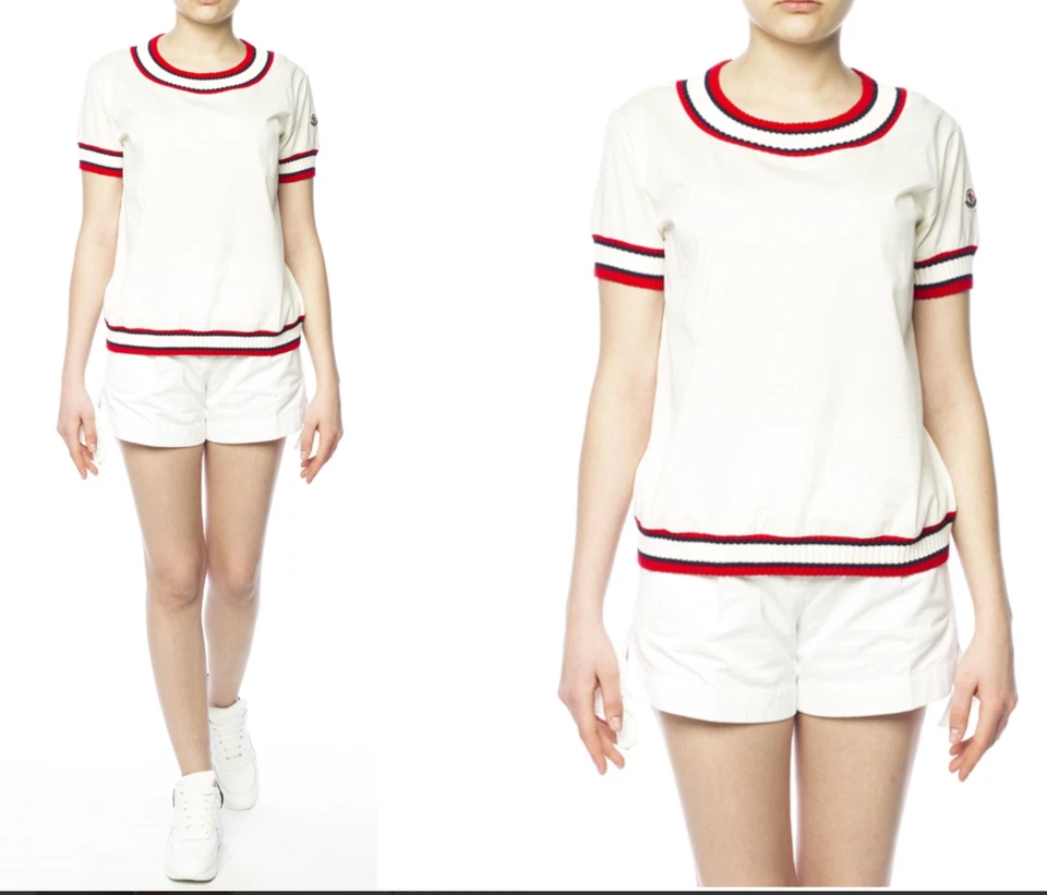 MONCLER LUXURY BERMUDA TIE PANTS SHORTS FREIZEIT KURZE TENNIS CASUAL HOSE S