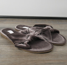 Stars Above Women's Purple Gracie Velvet Knotted Slide Slippers Size S 5/6 NWT