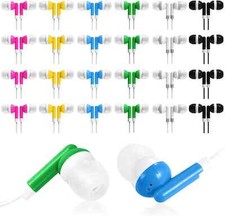 30 Pack Bulk Kids Earbuds Headphones for Classroom School Library, Student Wired