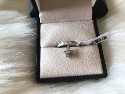 Neu Diamant Stern Charm Ring 0,500ct Größe N