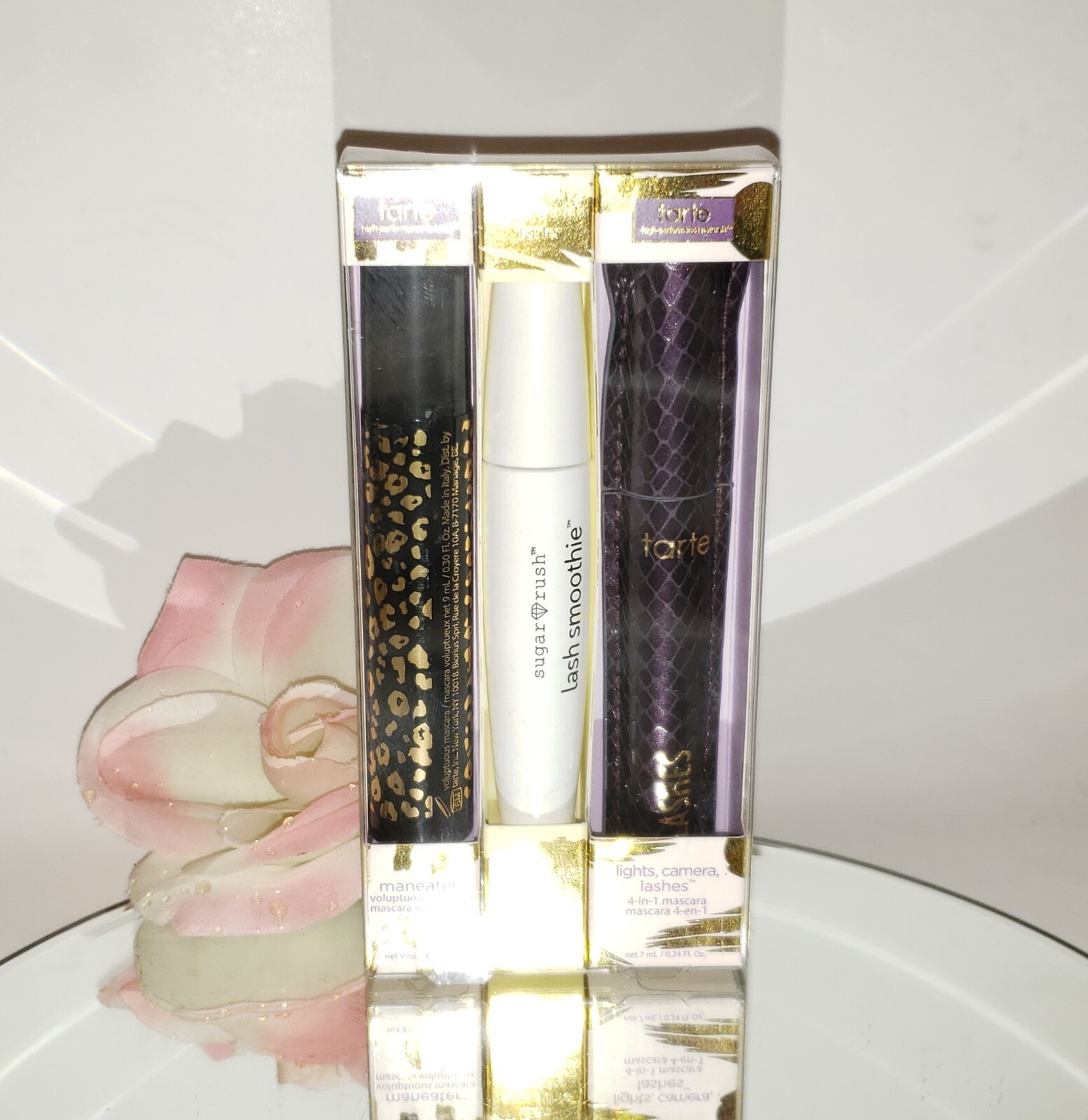 Tarte Best of Lashes Mascara 3pc Gift Set Maneater Lash Smoothie Lights Camera eBay