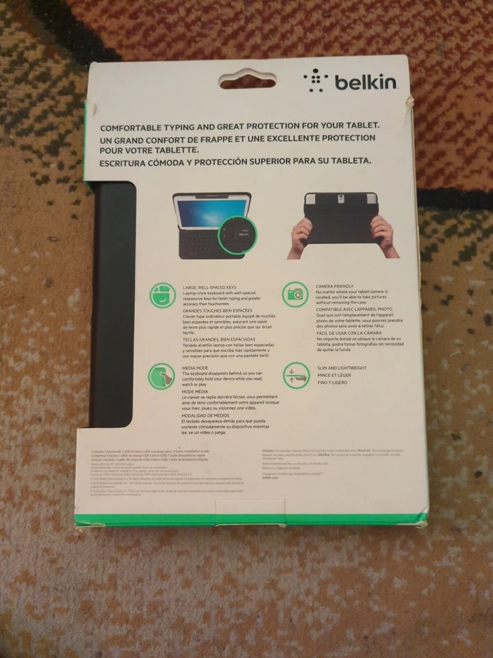 Belkin Qode Slim Style Keyboard Case For Tablets 10" iOS or Android - Image 2 of 4