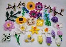 Lego Individual Botanical Flowers, Plants, and Custom
