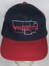 VINTAGE 1990S INTERSTATE TRUCKING LOGISTICS FREIGHT HAULING SNAPBACK HAT