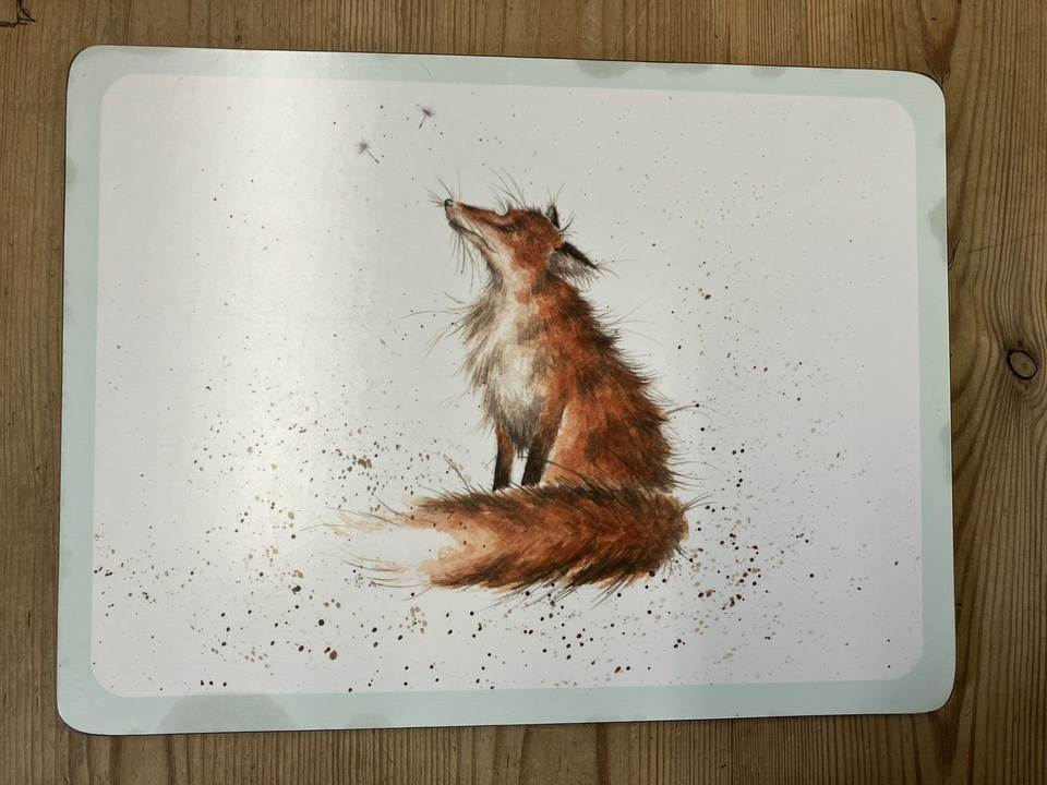 Wrendale Designs By Hannah Dale, Pimpernel 6 Cork Back Placemats Badger