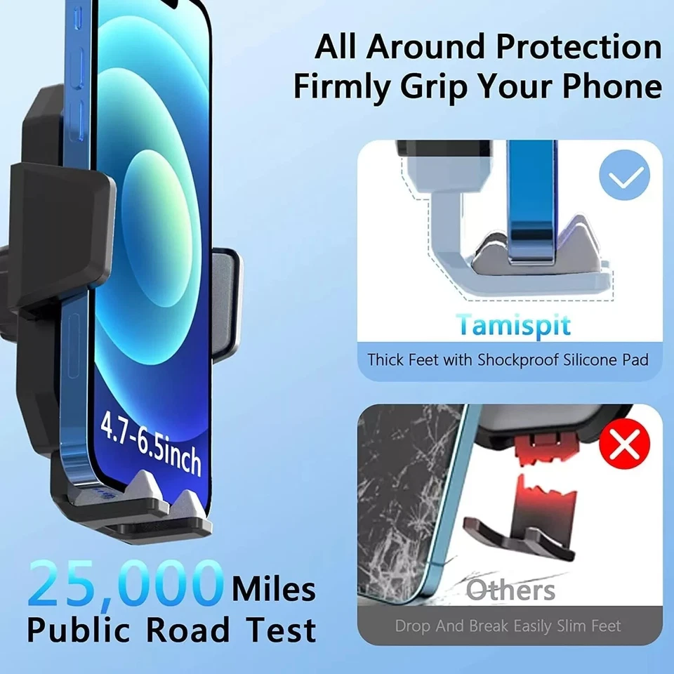 Car Van Trunk Phone Holder Stand Windscreen Dashboard Mobile Support GPS Suction - Image 3 of 4