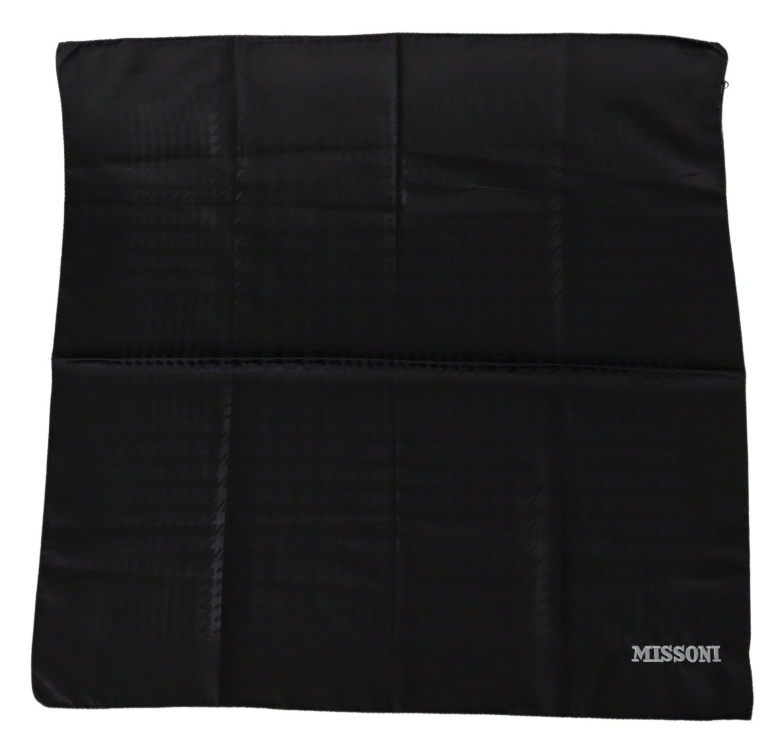 Шарф MISSONI черный шерстяной трикотаж унисекс шаль с запахом на шее 68 x 66 см рекомендуемая розничная цена 340 долларов США 19990₽