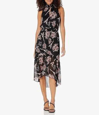 Karl Lagerfeld Paris Dress SZ 4 Black Dune Pink Mlti Sport Dress Nwot
