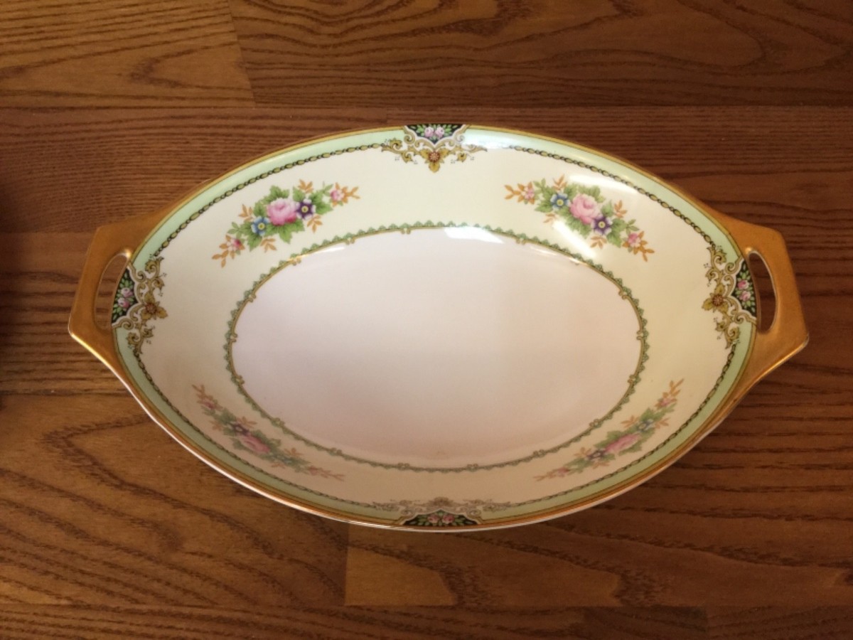 3 Vintage Meito China - pattern MEI123 Serving Bowls w/floral